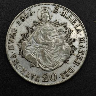 【淘币小摊】实时拍第八百六十一拍   银币套币场   满百包邮可预留二周 每周一统一发货   - 奥地利1846年20克鲁泽银币