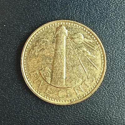 逸泉钱币2026第十八场世界各国散币纪念币AF1633-2572 1750 巴巴多斯5分硬币