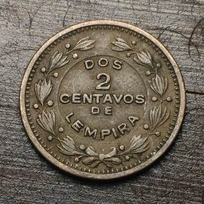 【铜匠收藏】★第144★散币专场 不寄存，30包邮。不满30元，支付5元运费。《接受代拍 代送NGC评级》 - 43【无寄存】洪都拉斯 1956年 国徽 2分 铜币