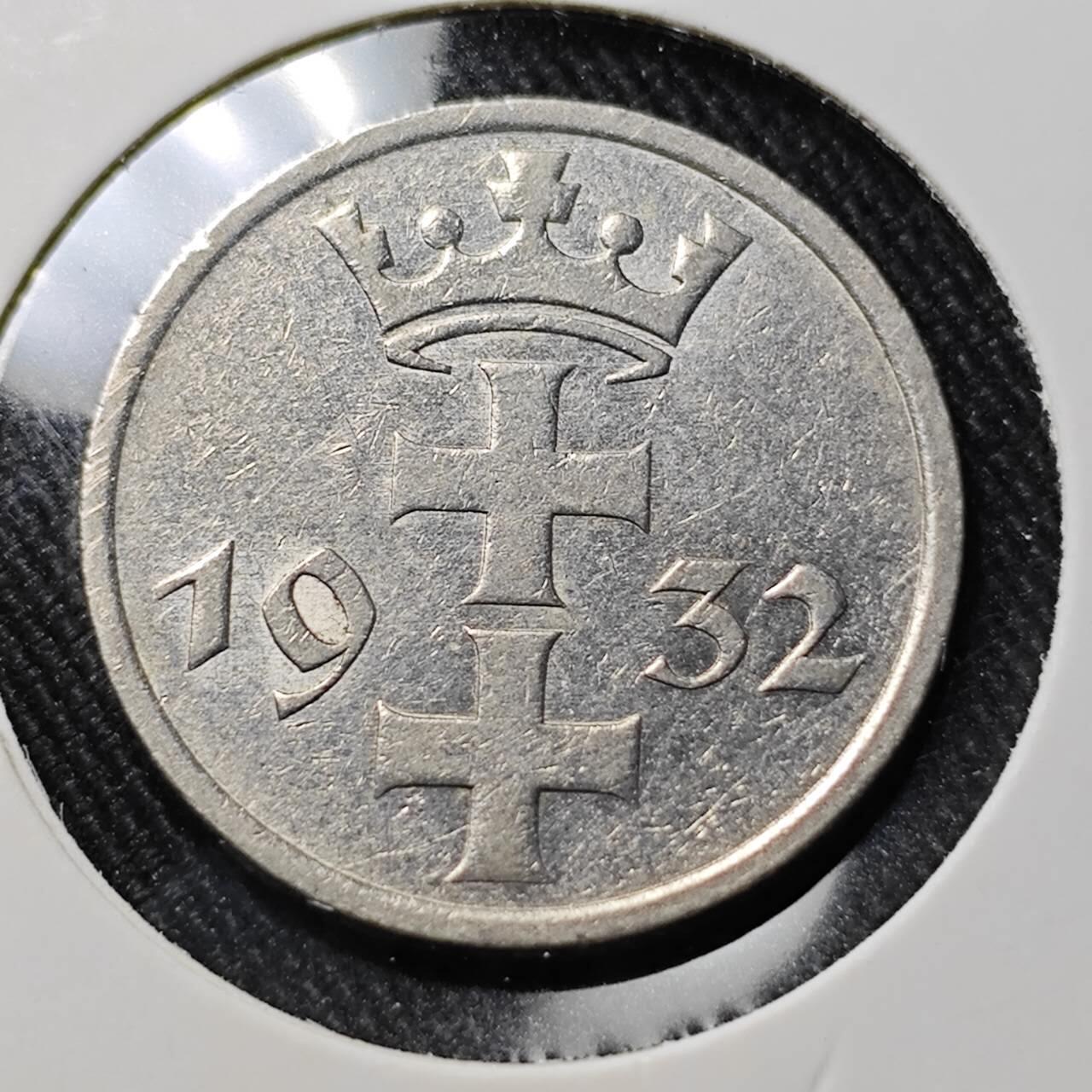 KK钱币收藏小铺  第398期 百期特拍（四拍之二） 2月预留时间 周末发货  1932但泽1马克镍币