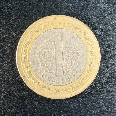 逸泉钱币2026第十二组世界钱币专场春节千件大拍A1614～2574 - 1664 土耳其1库鲁硬币