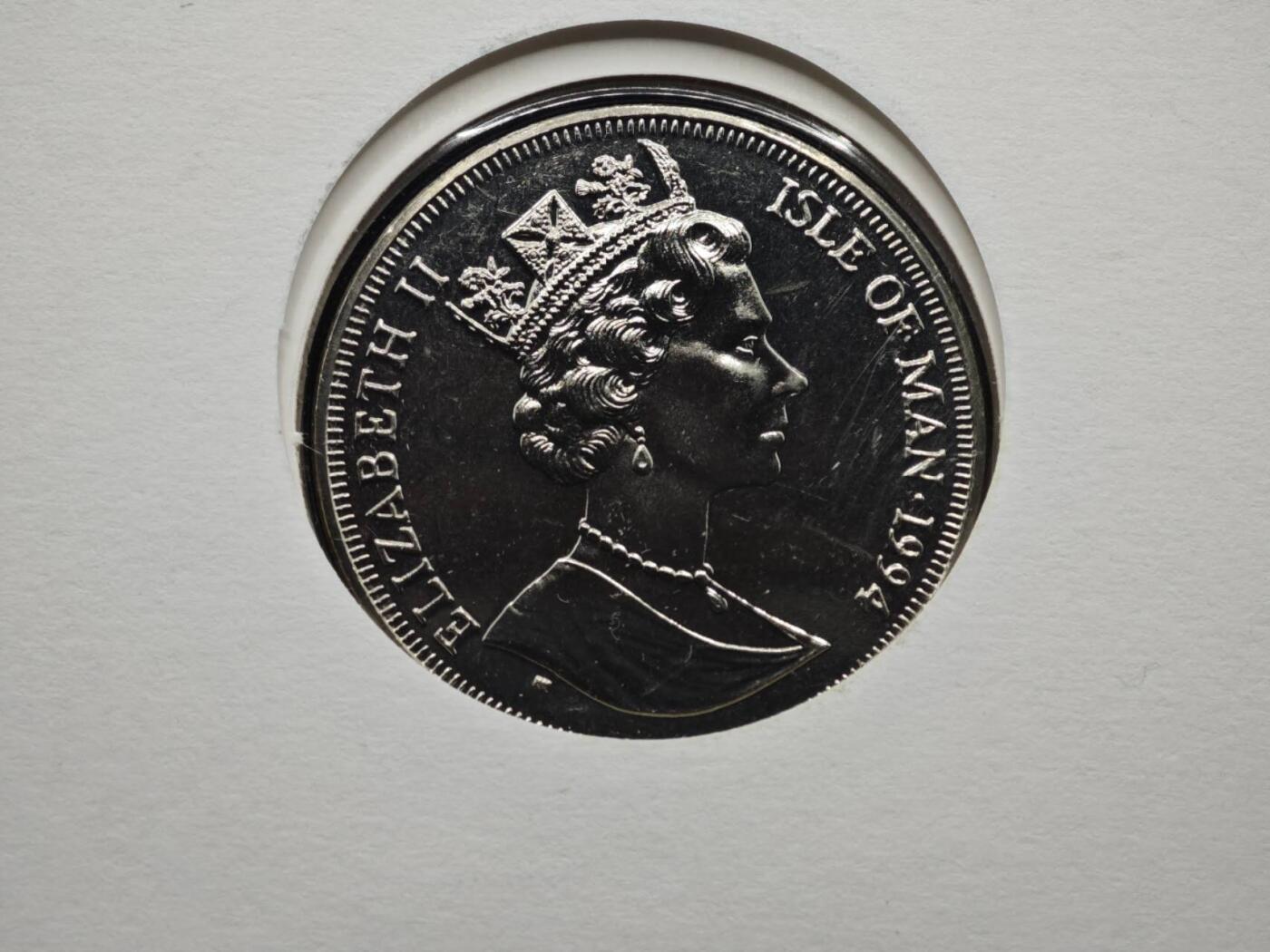 【淘币小摊】限时拍第八百六十二拍  克朗币邮币封场  满百包邮可预留两周  周一统一发货  马恩岛1994年保护地球系列麋鹿克朗纪念币邮币封