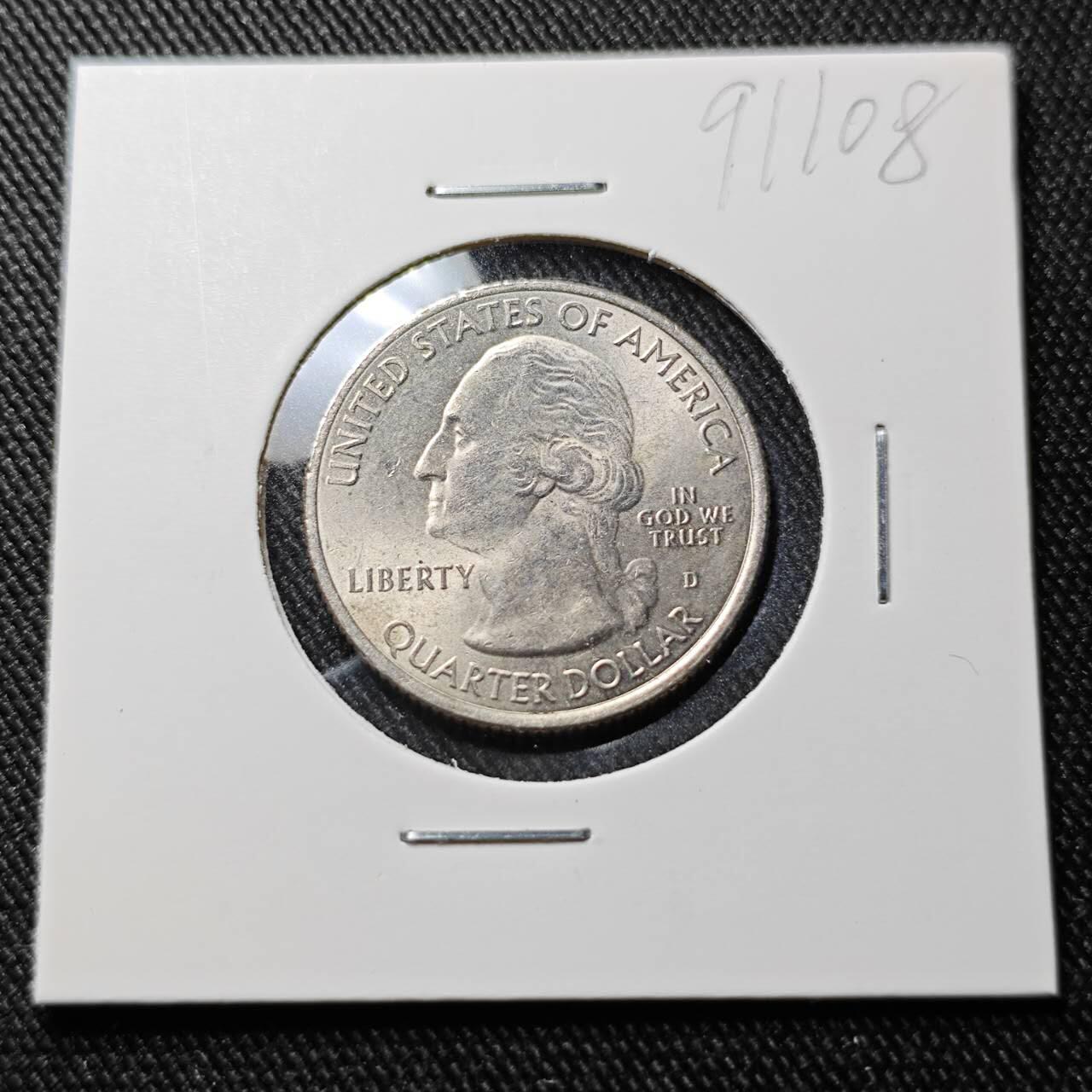 KK钱币收藏小铺  第391期  2月预留时间 周末发货  美国25分纪念币 好品