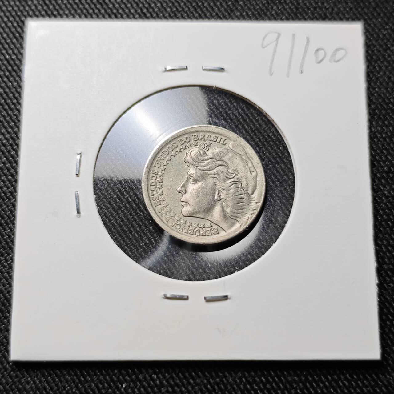 KK钱币收藏小铺  第391期  2月预留时间 周末发货  1965巴西50分