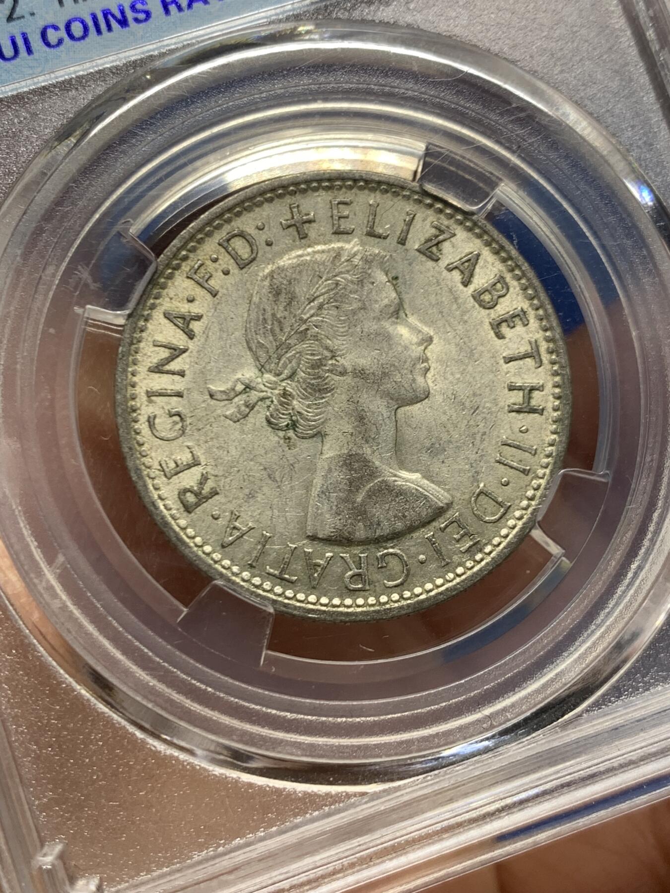 《竞宝斋》第463-465场 周日，周一，周二，3场连拍 （全场包邮）欢迎送拍 澳大利亚1960年维多利亚二世1弗罗林银币