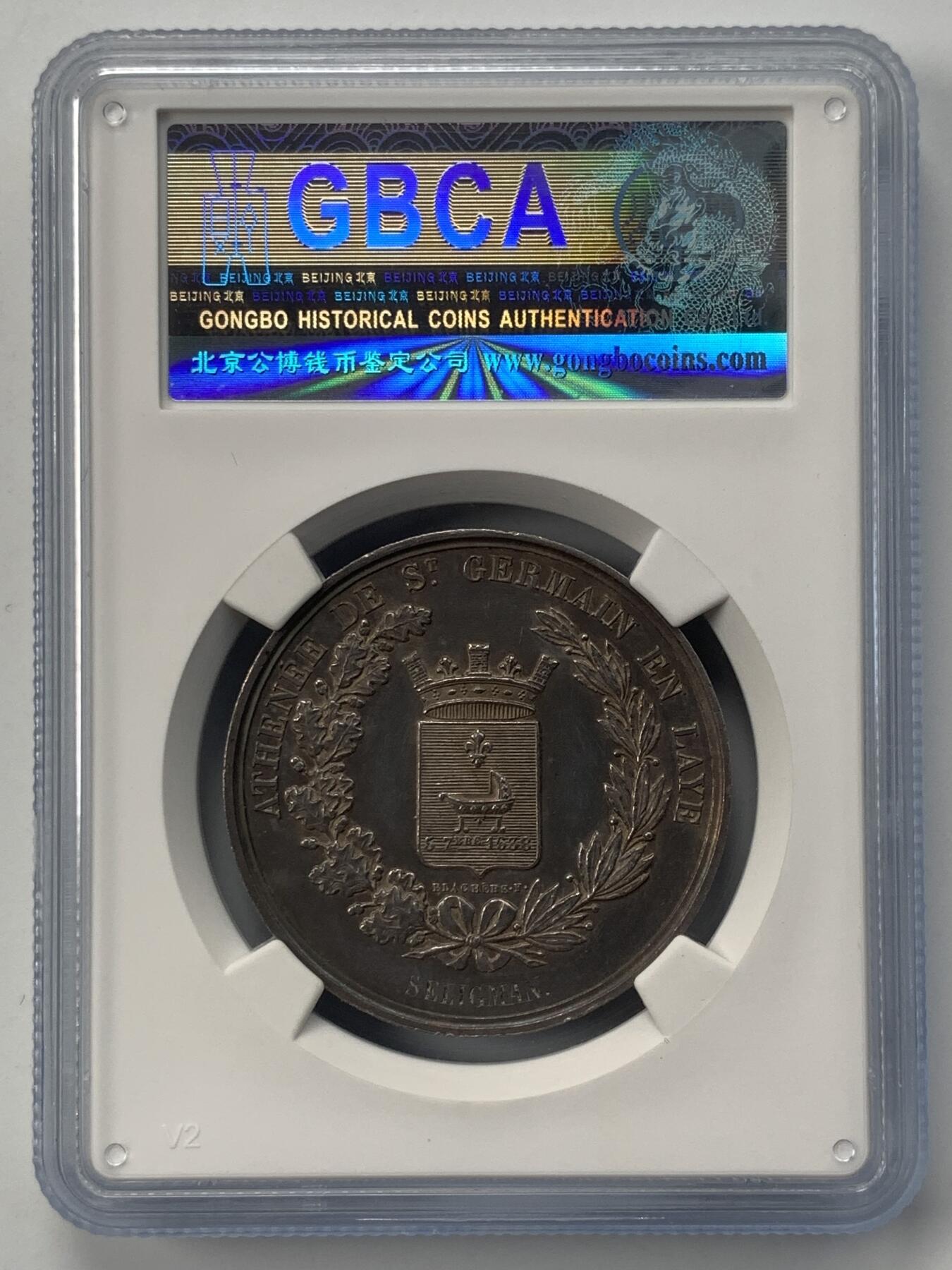 掌中浮雕-藏着的欧洲第052场 法国学校银质奖章，35mm