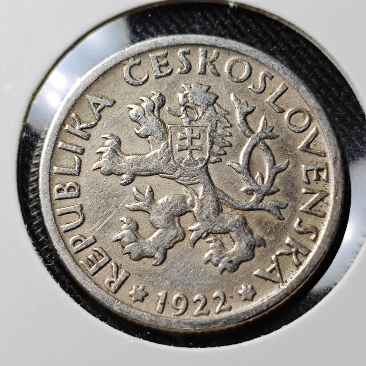 KK钱币收藏小铺  第391期  2月预留时间 周末发货  1922捷克1克朗