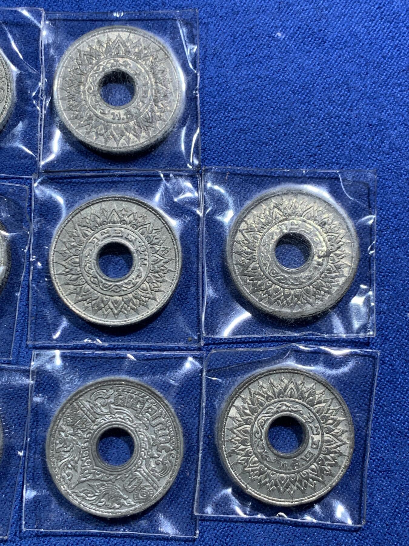 《竞宝斋》第463-465场 周日，周一，周二，3场连拍 （全场包邮）欢迎送拍 10枚一组 泰国1942年10萨当锡币 好品