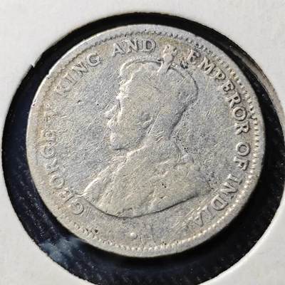 KK钱币收藏小铺  第398期 百期特拍（四拍之二） 2月预留时间 周末发货 -  1919英属洪都拉斯10分银币 乔五