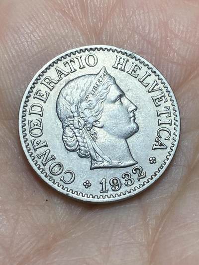 2026年第十七场(总第一百八十六场）外国好品散币场(免佣金) - 少见版本–瑞士🇨🇭1932年10拉彭(第四版，B标伯尔尼造，首发年)