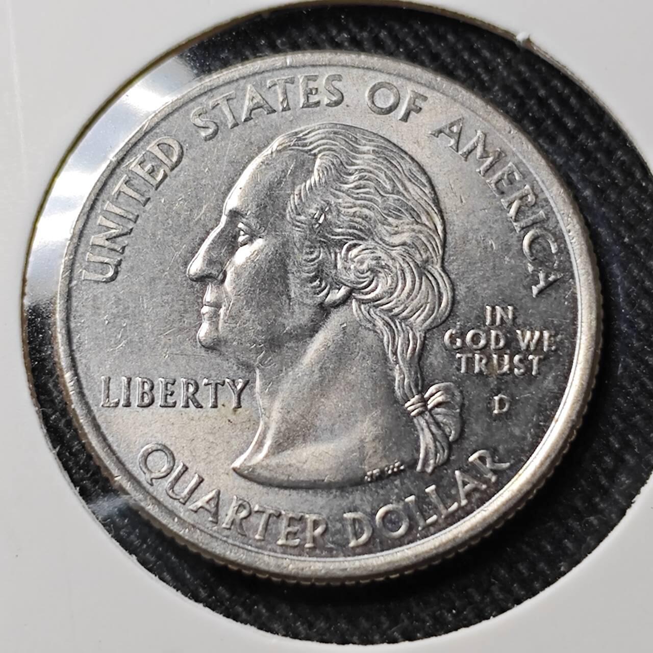 KK钱币收藏小铺  第391期  2月预留时间 周末发货   美国25分纪念币