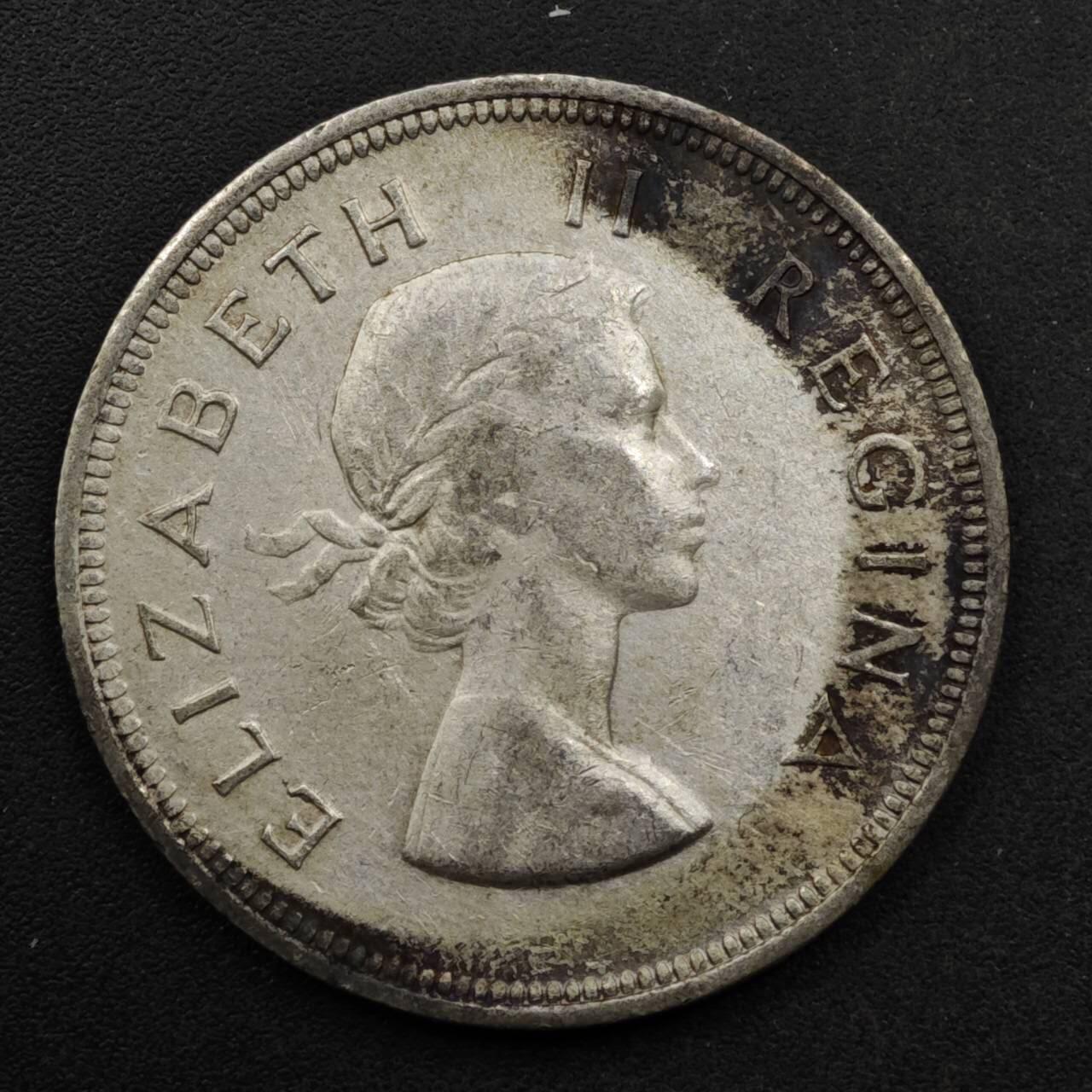 【淘币小摊】实时拍第八百六十一拍   银币套币场   满百包邮可预留二周 每周一统一发货   南非1955年2.5先令银币