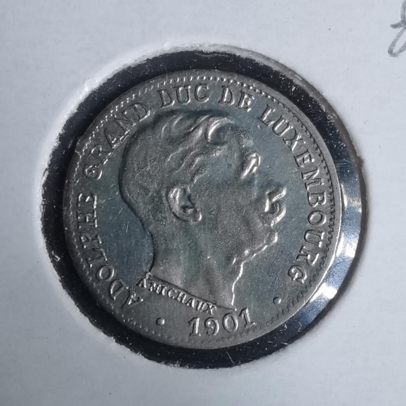 沼泽如烟--第981场 卢森堡1901年五分