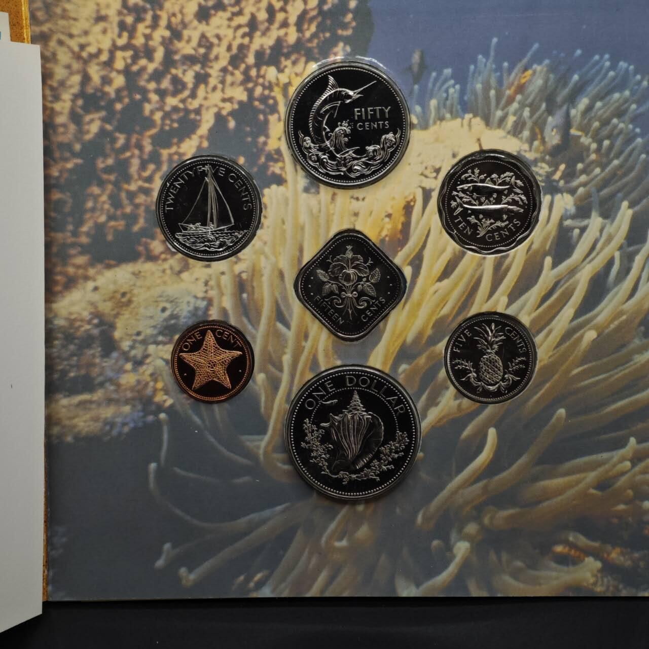 【淘币小摊】实时拍第八百六十一拍   银币套币场   满百包邮可预留二周 每周一统一发货   巴哈马1992年套币