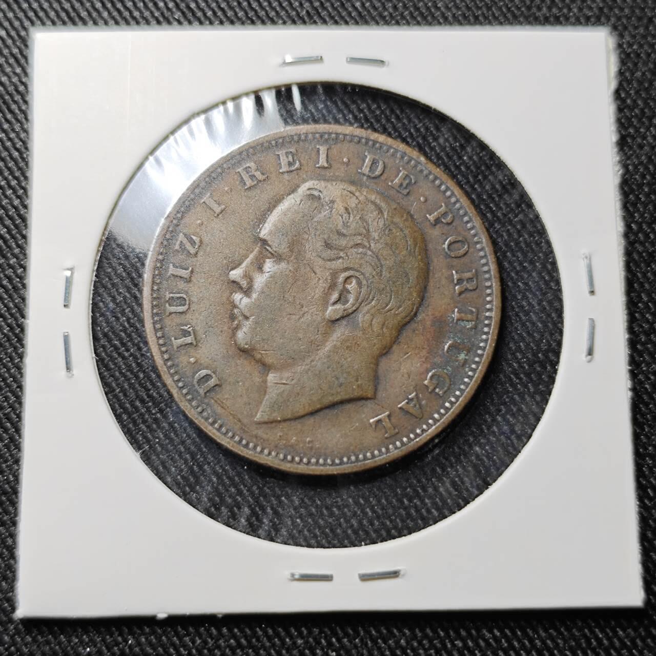 KK钱币收藏小铺  第398期 百期特拍（四拍之二） 2月预留时间 周末发货 1884葡萄牙20瑞斯铜币 