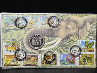 【淘币小摊】限时拍第八百六十二拍  克朗币邮币封场  满百包邮可预留两周  周一统一发货  - 塞拉利昂2001年非洲五霸1元纪念币邮币封