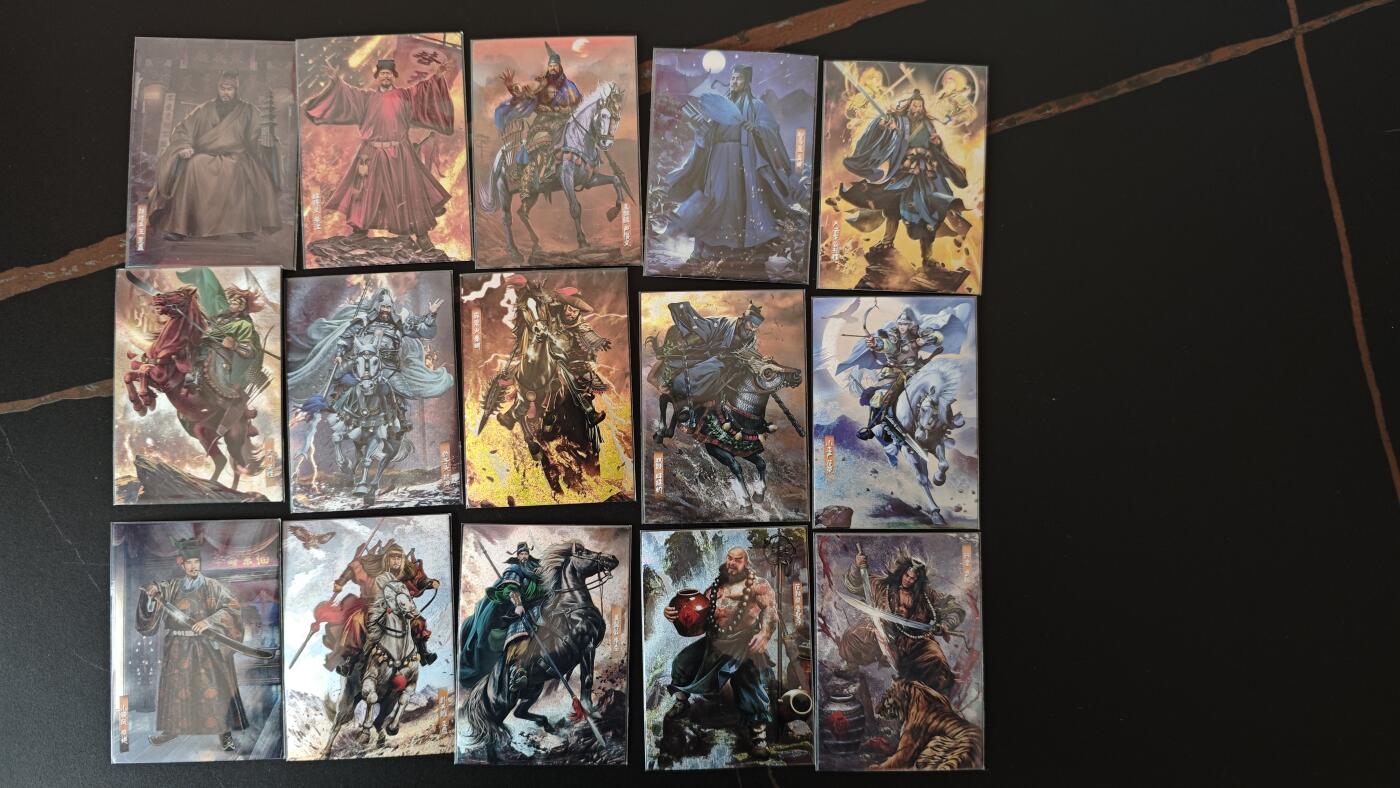 玉楼春卡牌第二期（送拍零佣金，持续收拍） 司马金装水浒 1-24弹 半粗 胡子怪兽 写实天花板 120张带异纹三娘 完美避开红楼，继续跟就是水浒和三国。