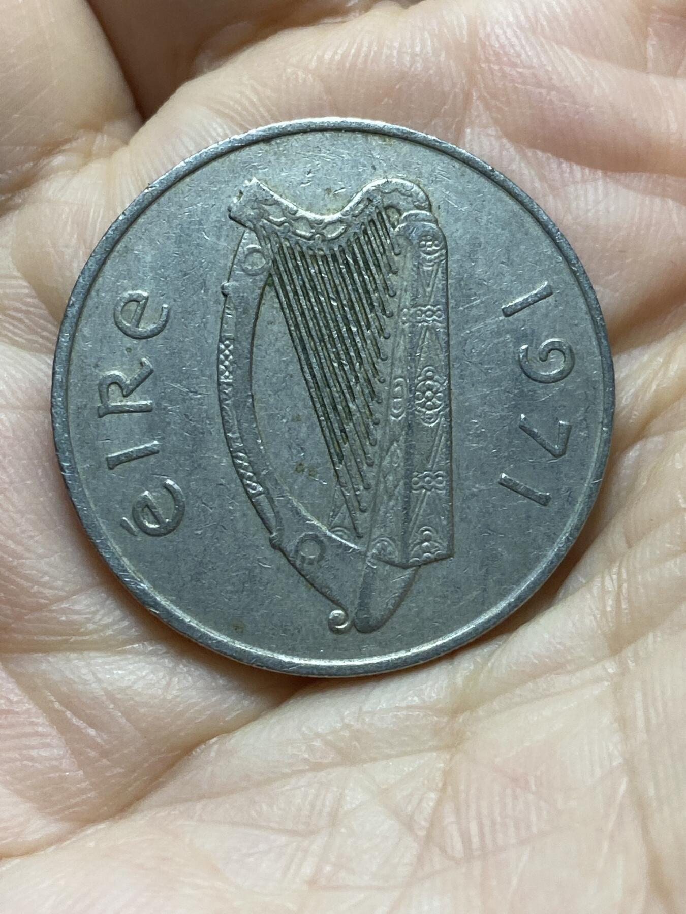 2026年第十七场(总第一百八十六场）外国好品散币场(免佣金) 爱尔兰🇮🇪1971年10便士(共和国时期第二套第一版，首发年)