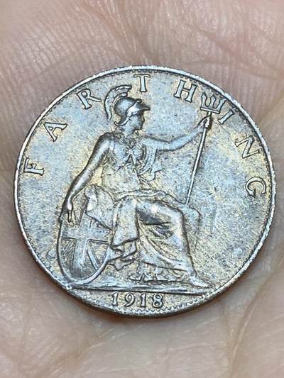 2026年第十七场(总第一百八十六场）外国好品散币场(免佣金) - 英国🇬🇧1918年1法新(乔治五世第二版，首发年)