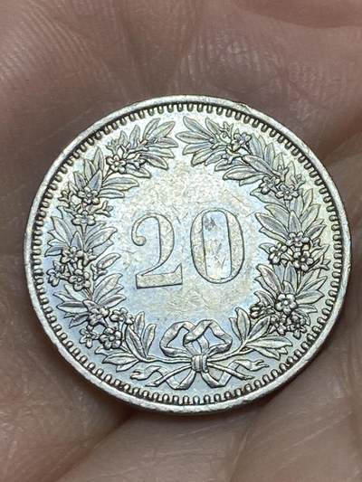 2026年第十七场(总第一百八十六场）外国好品散币场(免佣金) - 瑞士🇨🇭1985年20拉彭(第三版，无标版)