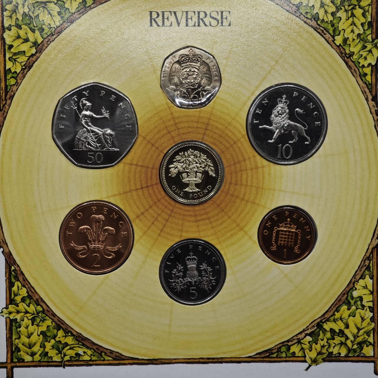 【淘币小摊】实时拍第八百六十一拍   银币套币场   满百包邮可预留二周 每周一统一发货   英国1987年套币