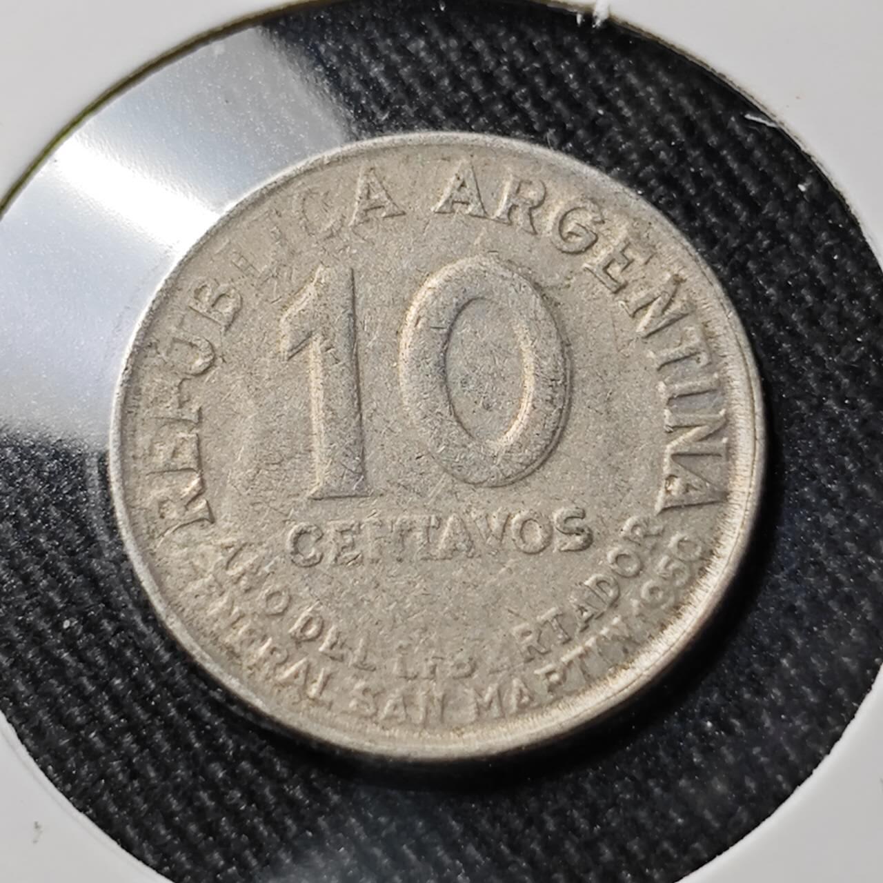 KK钱币收藏小铺  第391期  2月预留时间 周末发货  阿根廷10分纪念币