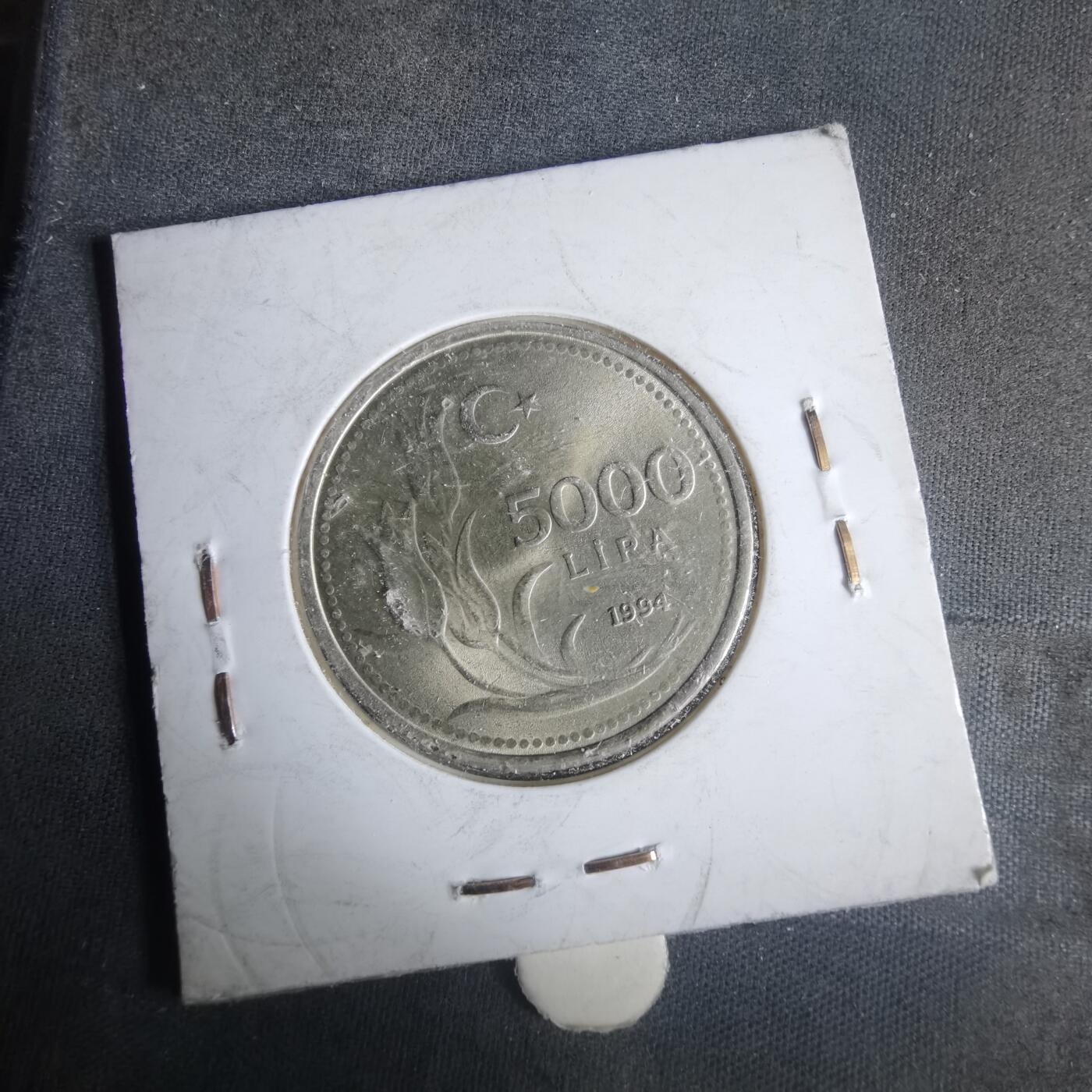 沼泽如烟--第981场 土耳其1994年5000里拉