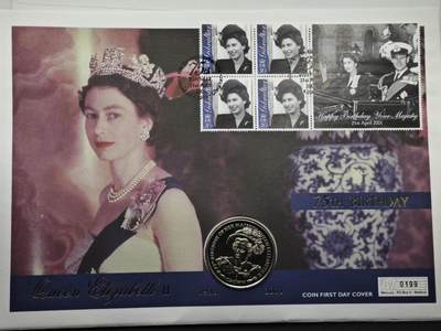 【淘币小摊】限时拍第八百六十二拍  克朗币邮币封场  满百包邮可预留两周  周一统一发货  - 直布罗陀2001年女王75周岁克朗纪念币邮币封