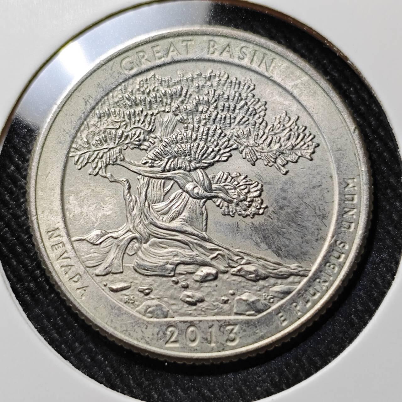 KK钱币收藏小铺  第391期  2月预留时间 周末发货  美国25分纪念币 好品