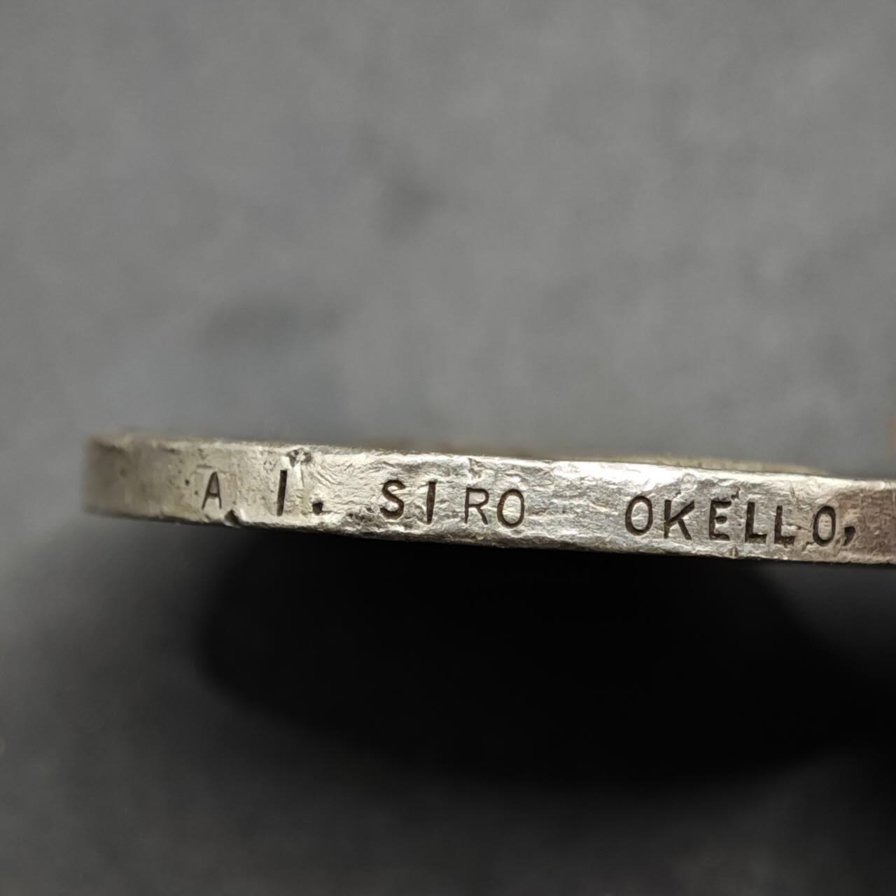 【淘币小摊】实时拍第八百六十一拍   银币套币场   满百包邮可预留二周 每周一统一发货   英属非洲银质勋章重31.4克