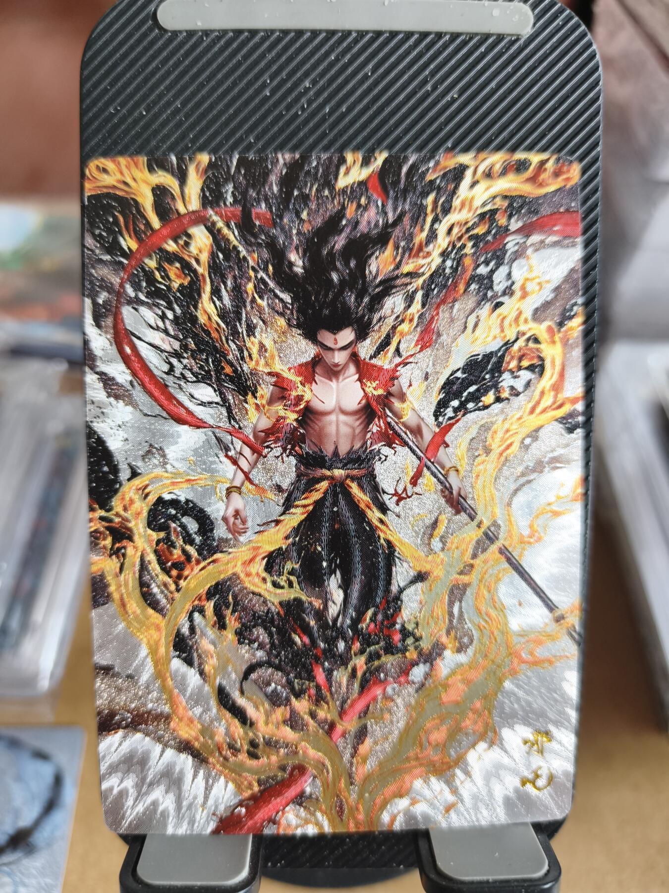 新人拍卖第一场，以后不间断更新各家卡牌！（本店满180包邮，周六截拍无佣金，欢迎送拍） 奇点出品，定制哪吒粗闪。