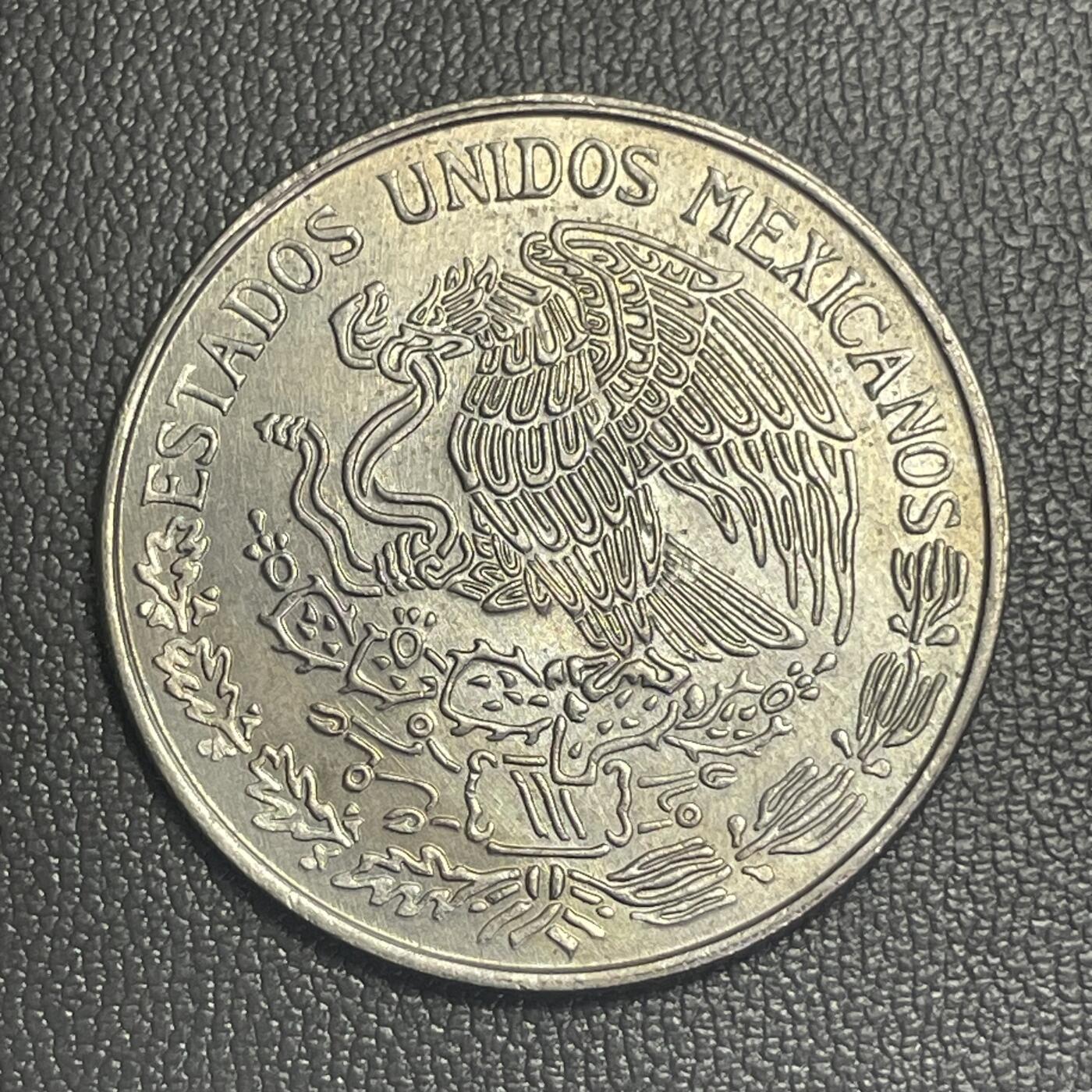 回流0207 墨西哥1975年1比索 墨西哥独立战争领袖米格尔·伊达尔戈·伊·科斯蒂利亚