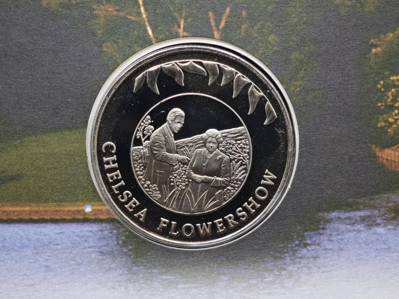 【淘币小摊】限时拍第八百六十二拍  克朗币邮币封场  满百包邮可预留两周  周一统一发货  福克兰群岛2002年女王登基金禧50便士纪念币邮币封