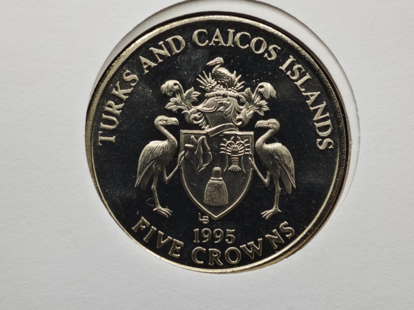 【淘币小摊】限时拍第八百六十二拍  克朗币邮币封场  满百包邮可预留两周  周一统一发货  特克斯凯科斯1995年二战胜利50周年5克朗纪念币邮币封