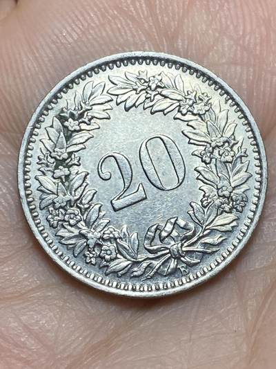 2026年第十七场(总第一百八十六场）外国好品散币场(免佣金) - 瑞士🇨🇭1962年20拉彭(第三版，B标伯尔尼造)