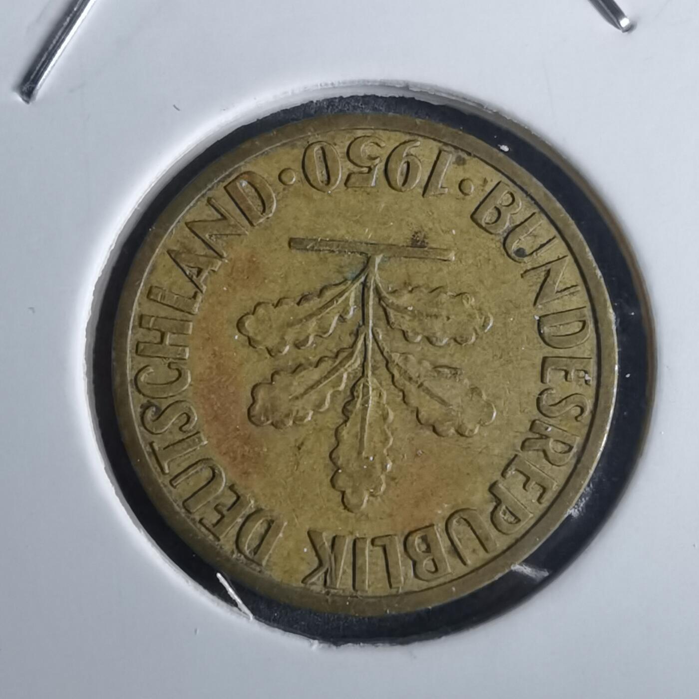 沼泽如烟--第982场 德国1950年5芬尼