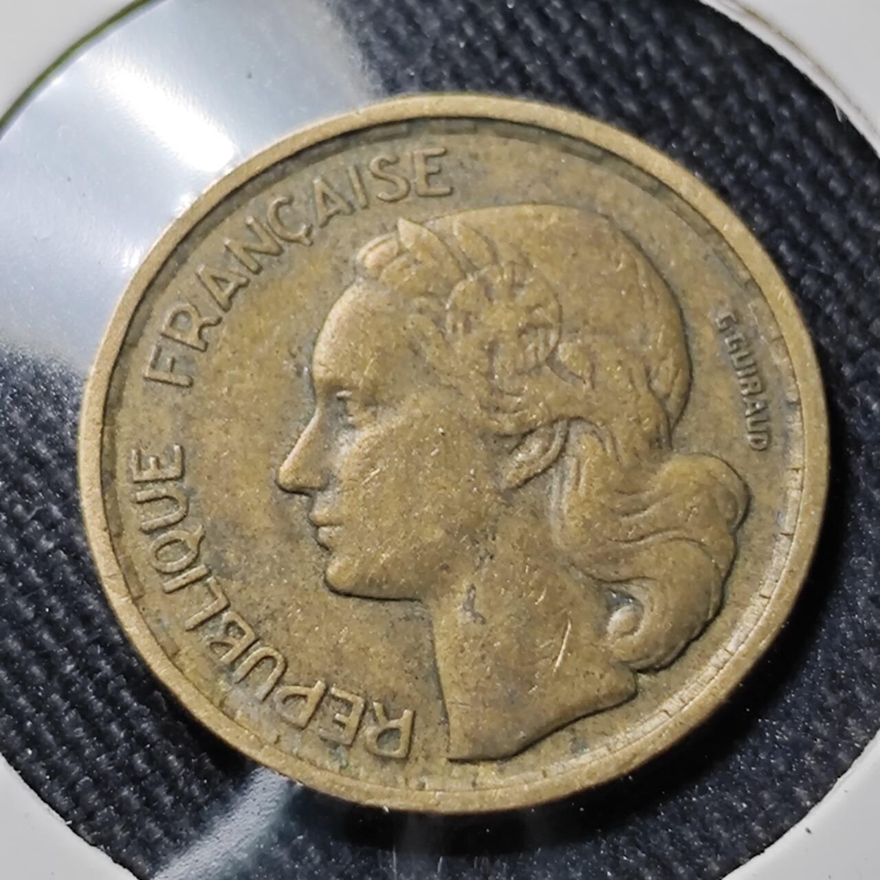 KK钱币收藏小铺  第391期  2月预留时间 周末发货  1952法国10法郎