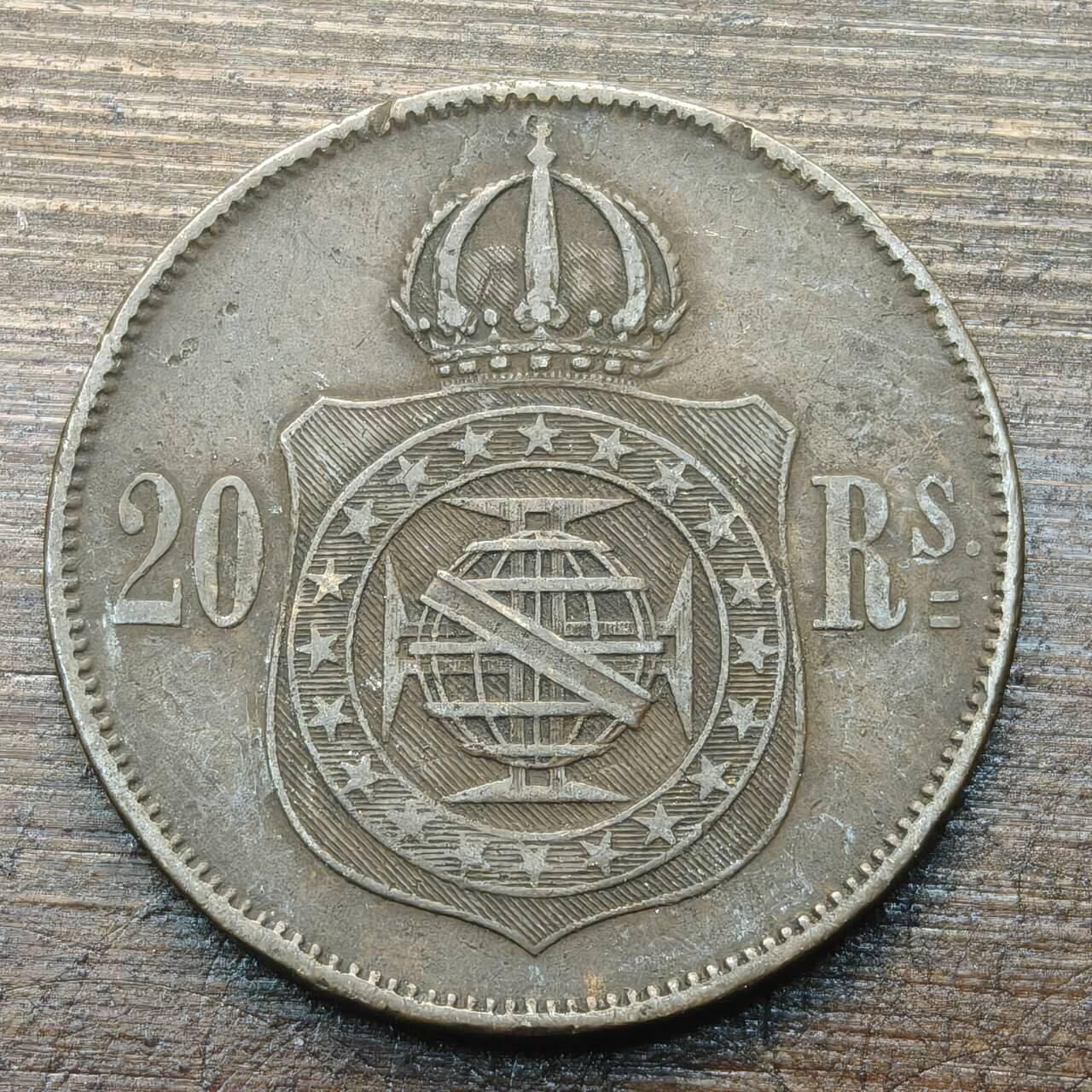 【铜匠收藏】★第143★散币专场 不寄存，30包邮。不满30元，支付5元运费。《接受代拍 代送NGC评级》 97【无寄存】巴西 1869年 20瑞斯 铜币