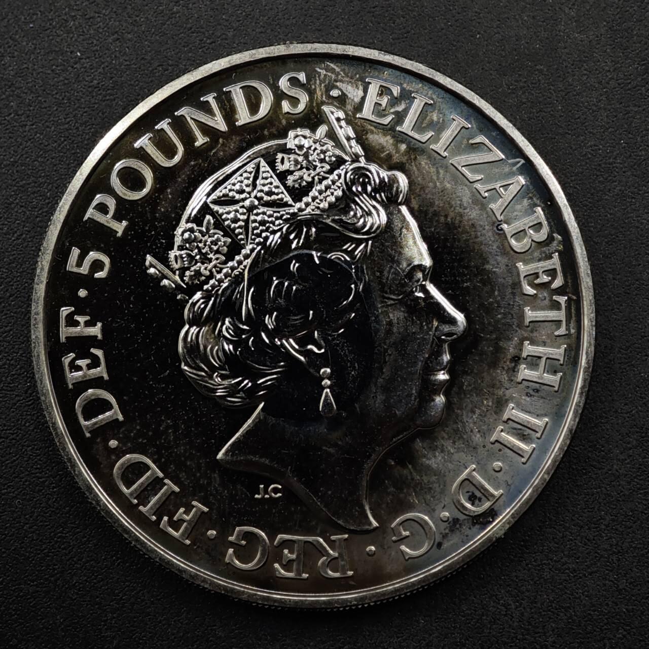 【淘币小摊】限时拍第八百六十二拍  克朗币邮币封场  满百包邮可预留两周  周一统一发货  英国2018年哈里王子大婚5镑纪念币