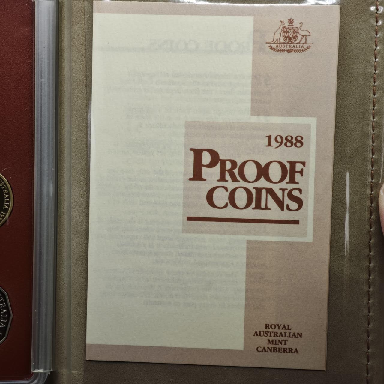 【淘币小摊】实时拍第八百六十一拍   银币套币场   满百包邮可预留二周 每周一统一发货   澳大利亚1988年精制套币