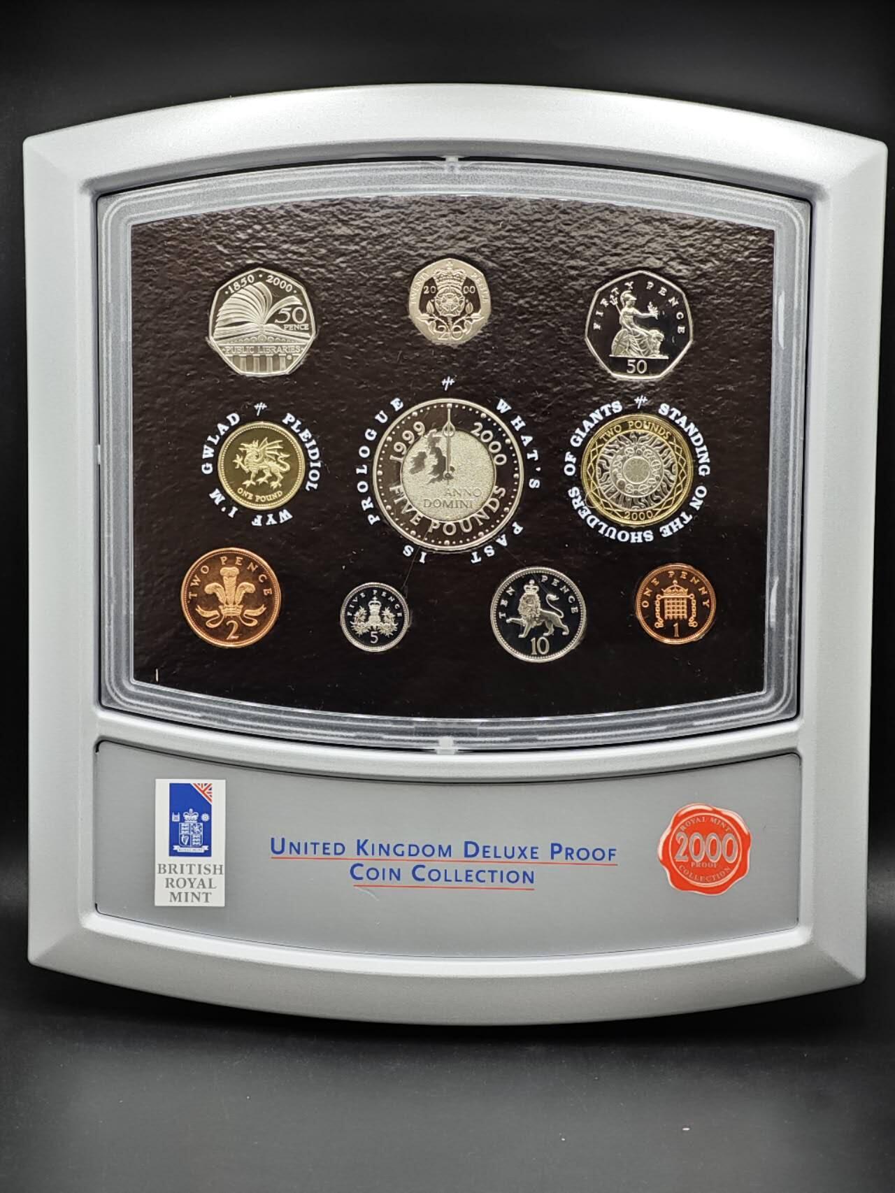 【淘币小摊】实时拍第八百六十一拍   银币套币场   满百包邮可预留二周 每周一统一发货   英国2000年精制套币