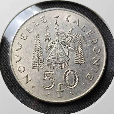 KK钱币收藏小铺  第391期  2月预留时间 周末发货 -  1 67法属新喀里多尼亚50法郎