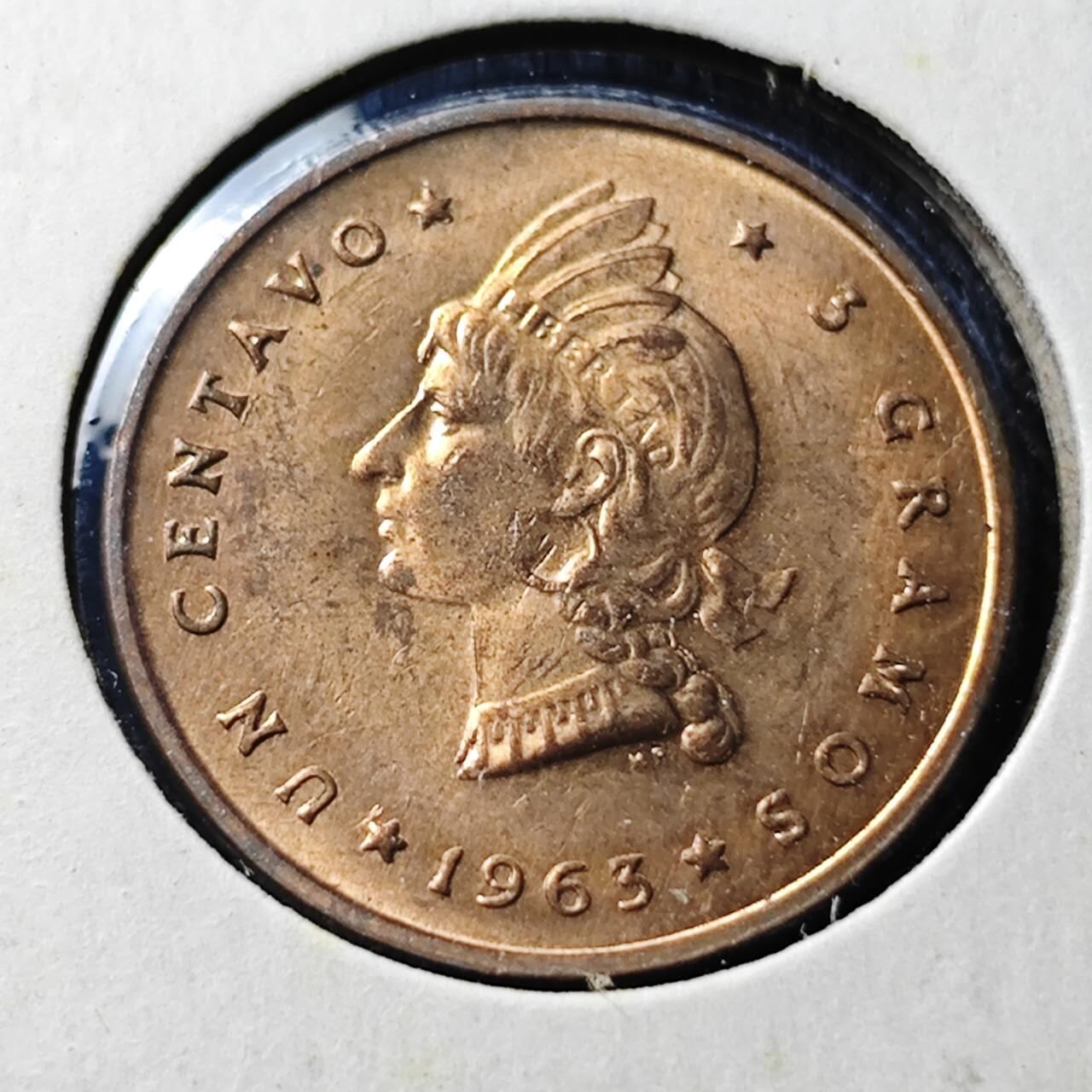 KK钱币收藏小铺  第398期 百期特拍（四拍之二） 2月预留时间 周末发货  1963多米尼加1分纪念币 铜币 好品