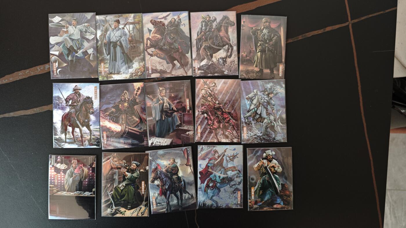 玉楼春卡牌第二期（送拍零佣金，持续收拍） 司马金装水浒 1-24弹 半粗 胡子怪兽 写实天花板 120张带异纹三娘 完美避开红楼，继续跟就是水浒和三国。