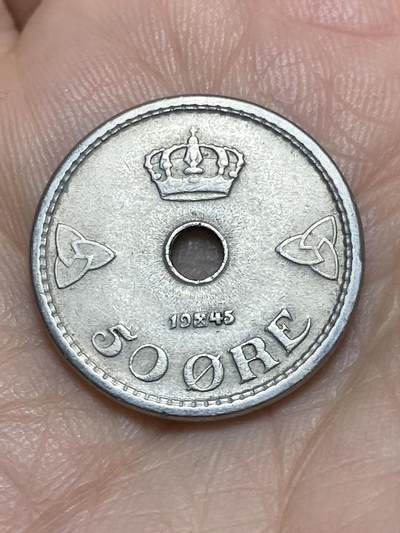 2026年第十七场(总第一百八十六场）外国好品散币场(免佣金) - 挪威🇳🇴1945年50欧尔(哈康七世第四版)