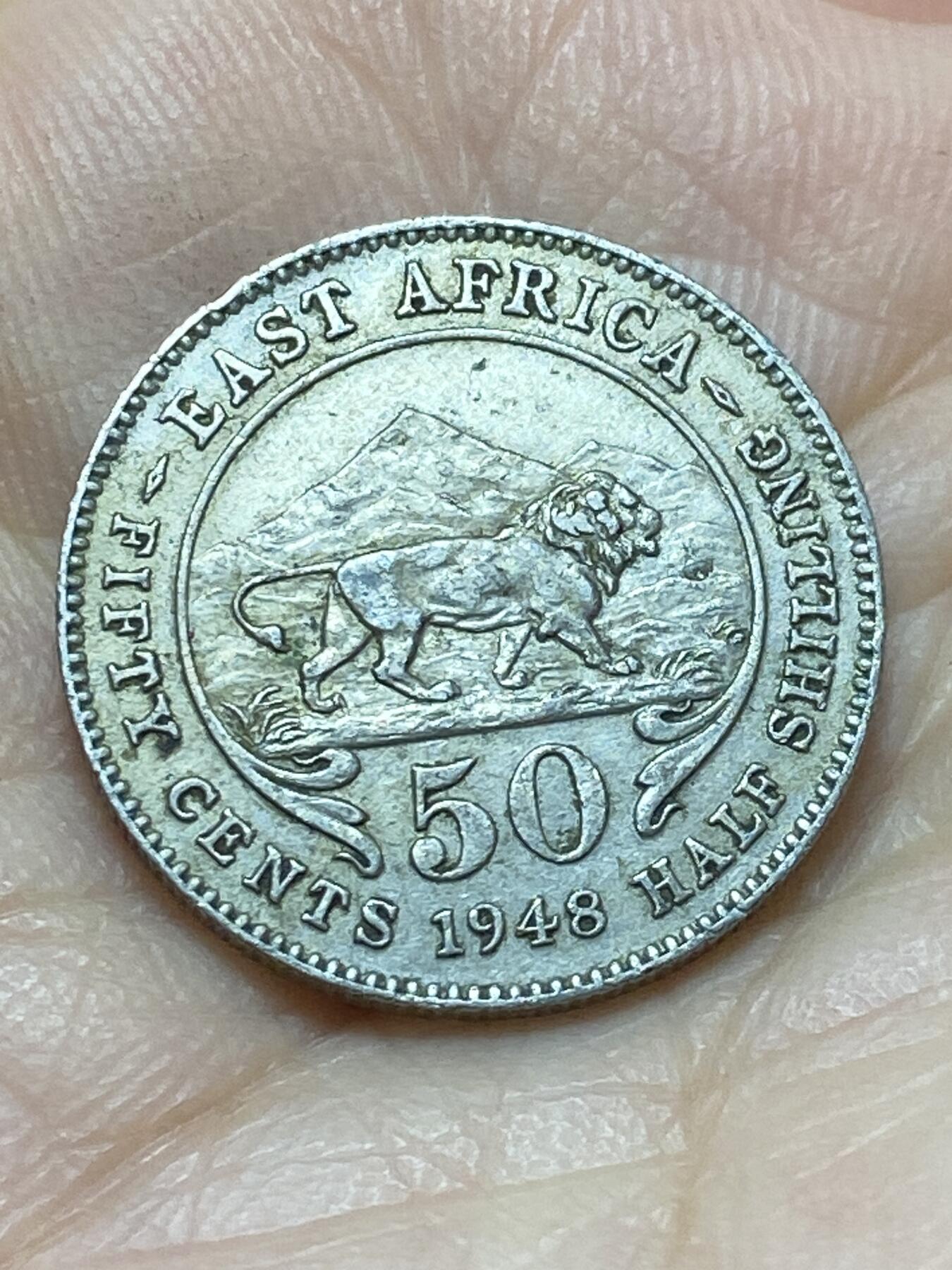 2026年第十七场(总第一百八十六场）外国好品散币场(免佣金) 英属东非1948年50分(乔治六世第二版)