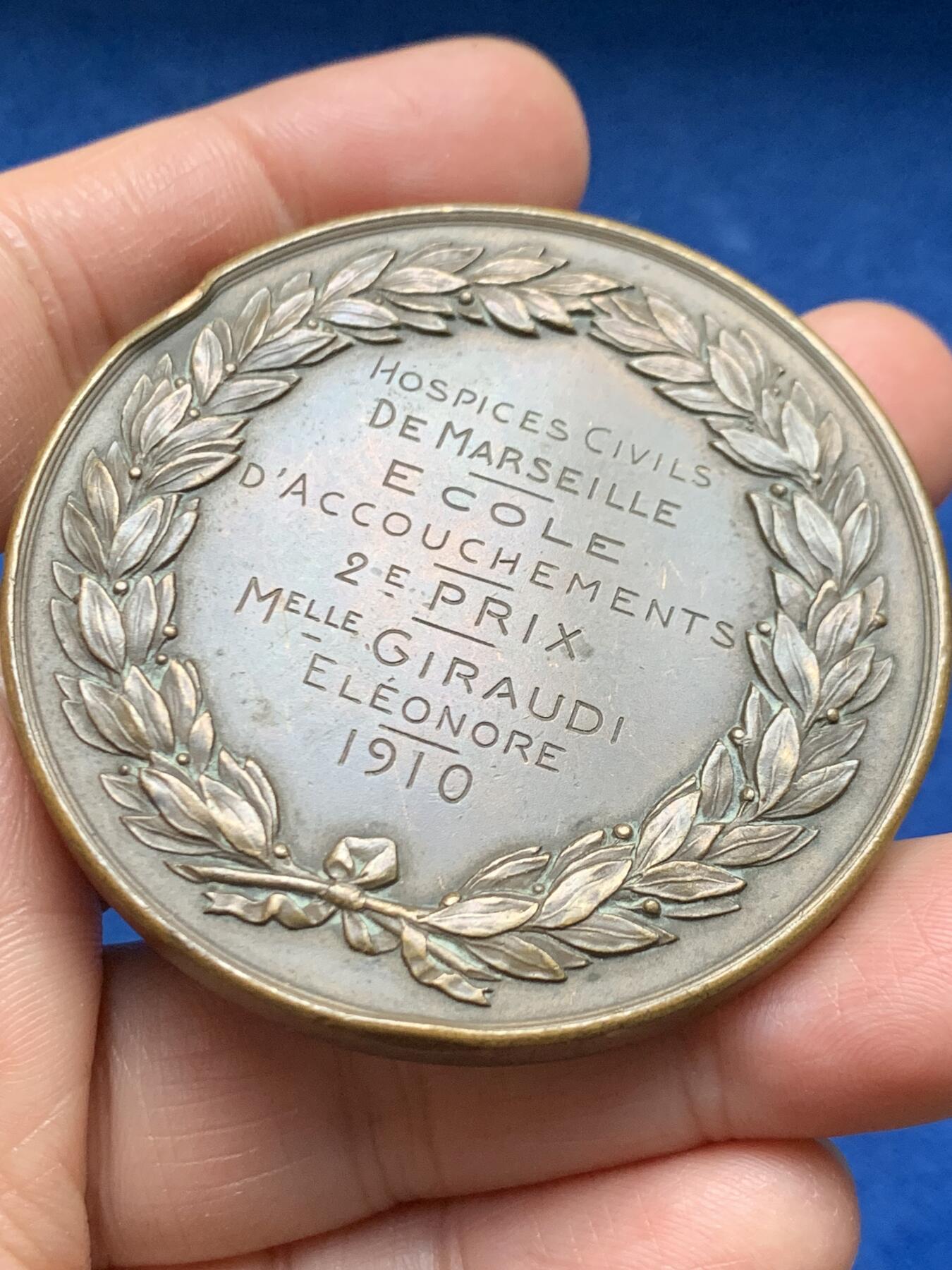 《竞宝斋》第463-465场 周日，周一，周二，3场连拍 （全场包邮）欢迎送拍 1910年雅典娜女神大铜章 90克 57.2mm 丰饶角铜标