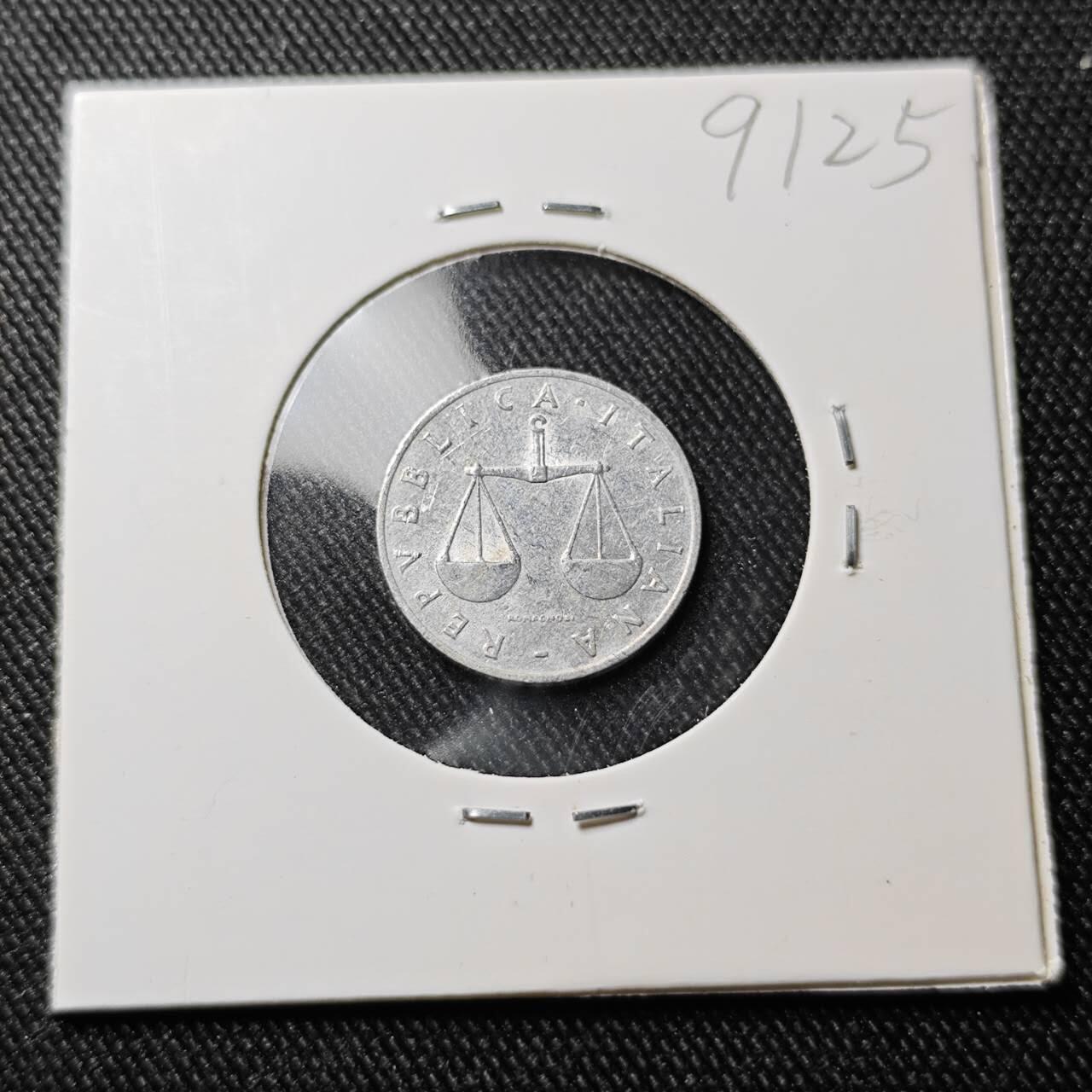 KK钱币收藏小铺  第391期  2月预留时间 周末发货  1954意大利1里拉