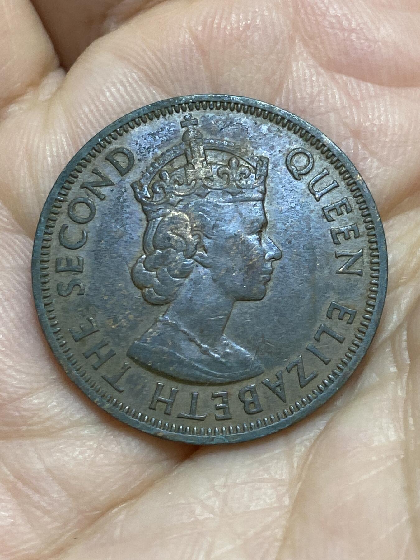 2026年第十七场(总第一百八十六场）外国好品散币场(免佣金) 英属加勒比领地1958年1分(伊丽莎白二世青年带冠)