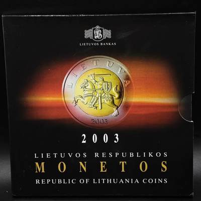 【淘币小摊】实时拍第八百六十一拍   银币套币场   满百包邮可预留二周 每周一统一发货   - 立陶宛2003年6枚精制套币